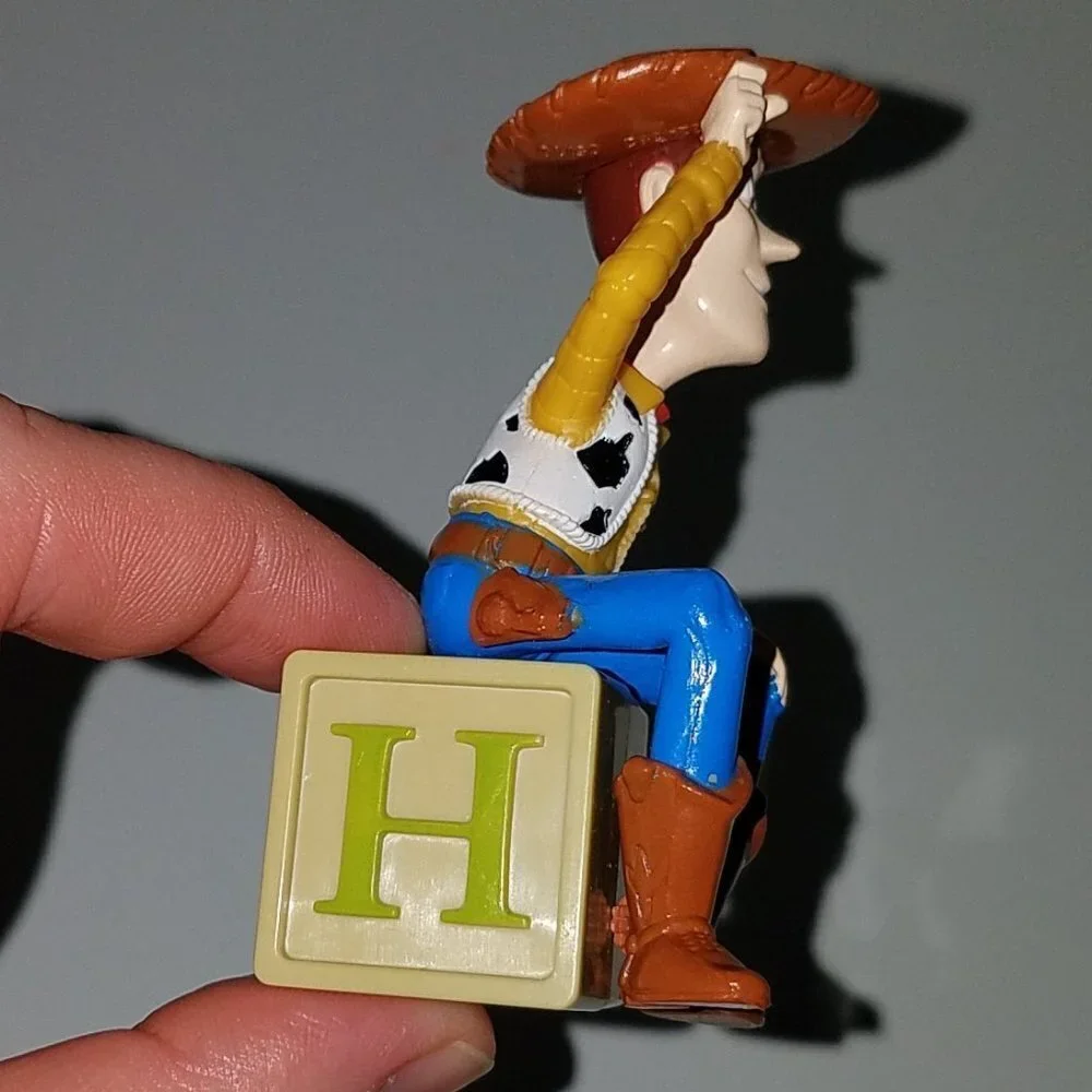 2 Toy Story Buzz Lightyear Woody Disney Decopac Birthday Cake Topper Figure Lot